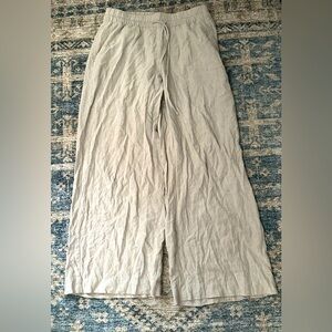 Light Gray Wide-Leg Pants